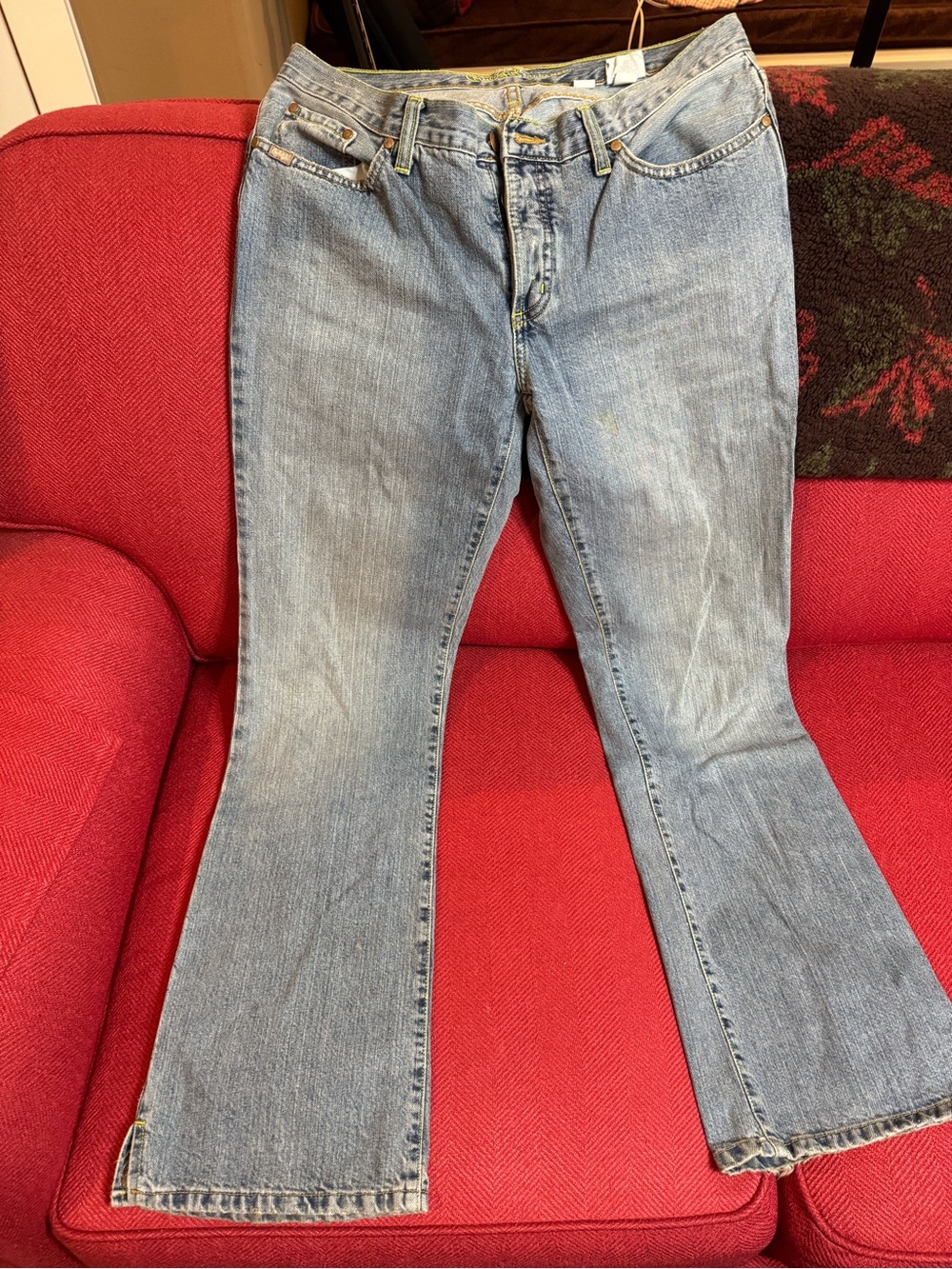 Cruel Girl Light Blue Flare Jeans Juniors size 11, Relaxed Fit